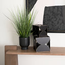 Darren Large 8L x 8W Black Metal Decorative Cube - Default Title