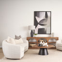 Piven Black w Gray Wash Textured Ceramic Table Lamp - Default Title