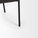 Brently Dining Chair w Gray Fabric Matte Black Metal Legs - Default Title