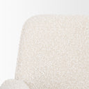 Brently Dining Chair w Cream Boucle Fabric Matte Black Metal Legs - Default Title