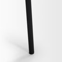 Brently Dining Chair w Cream Boucle Fabric Matte Black Metal Legs - Default Title