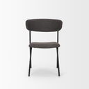 Corey Dining Chair w Gray Fabric Matte Black Metal - Default Title