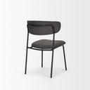 Corey Dining Chair w Gray Fabric Matte Black Metal - Default Title