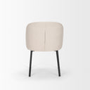 Shannon Dining Chair w Oatmeal Fabric Matte Black Metal - Default Title