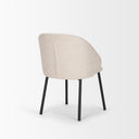 Shannon Dining Chair w Oatmeal Fabric Matte Black Metal - Default Title