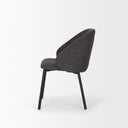 Shannon Dining Chair w Gray Fabric Matte Black Metal - Default Title