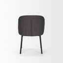 Shannon Dining Chair w Gray Fabric Matte Black Metal - Default Title
