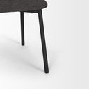 Shannon Dining Chair w Gray Fabric Matte Black Metal - Default Title
