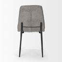 Eve Dining Chair w Gray Fabric Matte Black Metal - Default Title