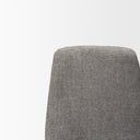 Eve Dining Chair w Gray Fabric Matte Black Metal - Default Title
