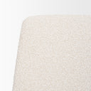 Eve Dining Chair w Cream Boucle Fabric Matte Black Metal - Default Title