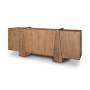 Eula Medium Brown Wood 4-Door Sideboard - Default Title