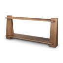 Eula Medium Brown Wood Console Table - Default Title