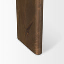 Rumer Dark Brown Wood w White Marble Side Table - Default Title