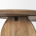Isla Oval Dining Table wLight Brown Wood Top Arched Legs - Default Title