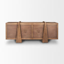 Eula Medium Brown Wood 4-Door Sideboard - Default Title