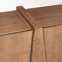 Eula Medium Brown Wood 4-Door Sideboard - Default Title