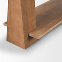 Eula Medium Brown Wood Console Table - Default Title