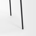 Carolyn Dining Chair w Oatmeal Fabric Matte Black Metal - Default Title
