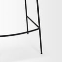 Carolyn Bar Stool w Gray Fabric Matte Black Metal - Default Title