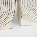 Medina Off White w Gold Antiquing Metal Planters Set of 2 - Default Title