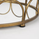 Lenore Round MetalMirror Tray Gold Set of 2 - Default Title