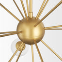 Barbara Brushed Gold Metal w Frosted Glass Globes 18-Light Chandelier - Default Title