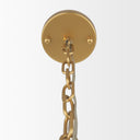 Barbara Brushed Gold Metal w Frosted Glass Globes 11-Light Chandelier - Default Title