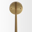 Cybill Brushed Brass w White Metal Shade 1-Light Wall Pendant - Default Title