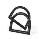 Locke Large Matte Black Metal Decorative Object - Default Title