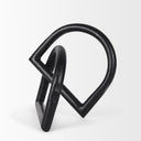 Locke Large Matte Black Metal Decorative Object - Default Title