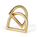 Locke Small Matte Gold Metal Decorative Object - Default Title