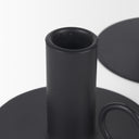 Noir Matte Black Metal Candle Holders Set of 3 - Default Title