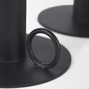 Noir Matte Black Metal Candle Holders Set of 3 - Default Title