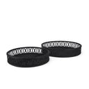 Thea Matte Black Wicker Trays Set of 2 - Default Title