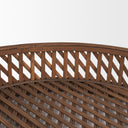 Thala Medium Brown Round Wicker Tray Set of 2 - Default Title