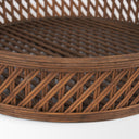 Thala Medium Brown Round Wicker Tray Set of 2 - Default Title