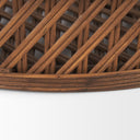 Thala Medium Brown Round Wicker Tray Set of 2 - Default Title
