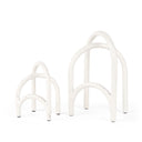 Springe White Gray Speckled Arch Decorative Object Set of 2 - Default Title