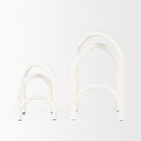 Springe White Gray Speckled Arch Decorative Object Set of 2 - Default Title