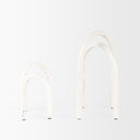 Springe White Gray Speckled Arch Decorative Object Set of 2 - Default Title