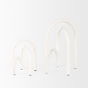 Springe White Gray Speckled Arch Decorative Object Set of 2 - Default Title