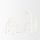 Springe White Gray Speckled Arch Decorative Object Set of 2 - Default Title