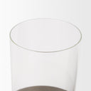 Vivian Gold Metal and Glass Hurricane Candle Holder Set of 2 - Default Title