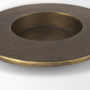 Vivian Gold Metal and Glass Hurricane Candle Holder Set of 2 - Default Title