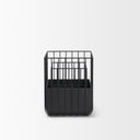 Verna Matte Black Wire Cage Metal Planters Set of 2 - Default Title