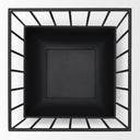 Verna Matte Black Wire Cage Metal Planters Set of 2 - Default Title