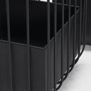 Verna Matte Black Wire Cage Metal Planters Set of 2 - Default Title