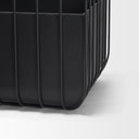 Verna Matte Black Wire Cage Metal Planters Set of 2 - Default Title