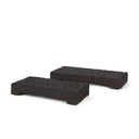 Shira Reclaimed Dark Brown Wooden Riser Set of 2 - Default Title